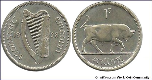 Ireland 1 Shilling 1928