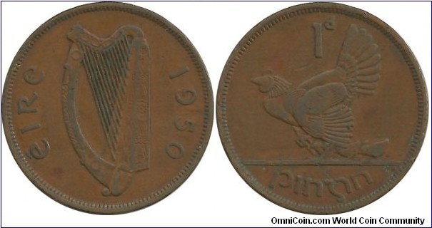 Ireland 1 Penny 1950