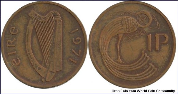 Ireland 1 Penny 1971