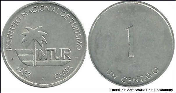 Cuba-INTUR 1 Centavo 1988