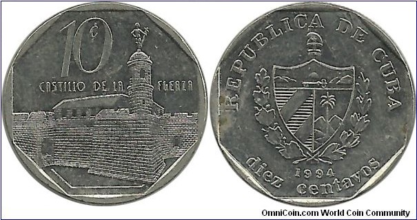 Cuba 10(CUC) Centavos 1994