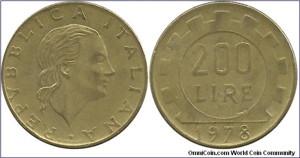 Italy 200 Lire 1978