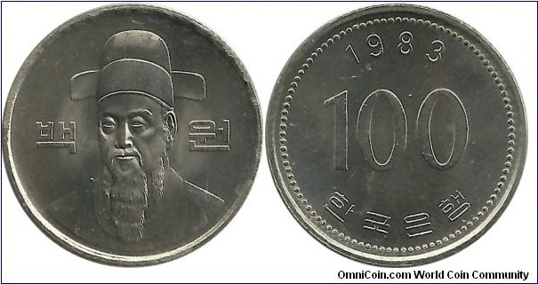 SKorea 100 Won 1983