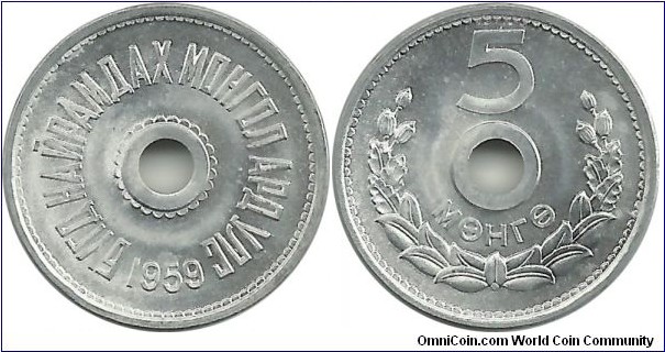 Mongolia 5 Mongo 1959