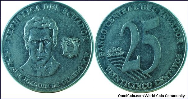 Ecuador25Centavos-JoseJoaquin-km107-2000