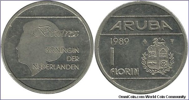 Aruba 1 Florin 1989