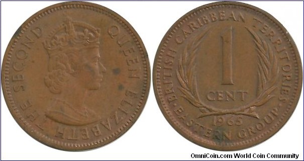 British Caribbean Territories 1 Cent 1965