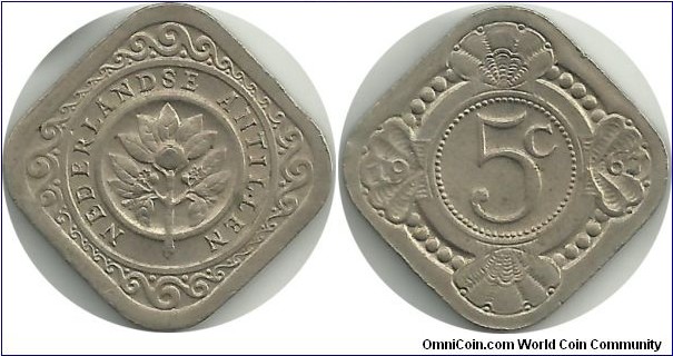 Nederlandse Antillen 5 Cents 1967