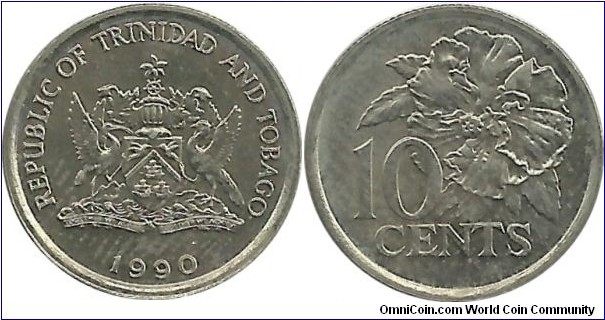 Trinidad&Tobago 10 Cents 1990
