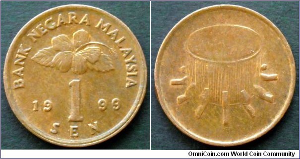 Malaysia 1 sen.
1999