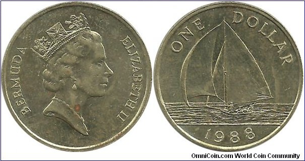 Bermuda 1 Dollar 1988