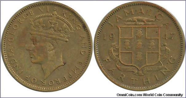 Jamaica Farthing 1947