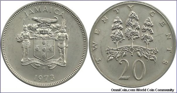 Jamaica 20 Cents 1973(FM)