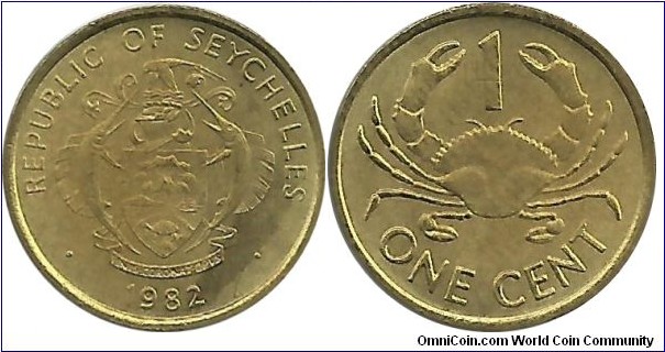 Seychelles 1 Cent 1982