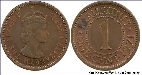 Mauritius 1 Cent 1971