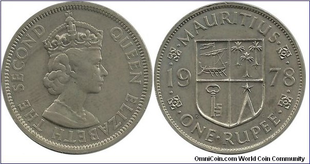 Mauritius 1 Rupee 1978