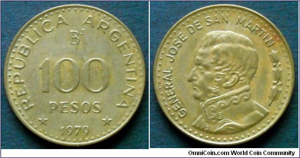 Argentina 100 pesos.
1979