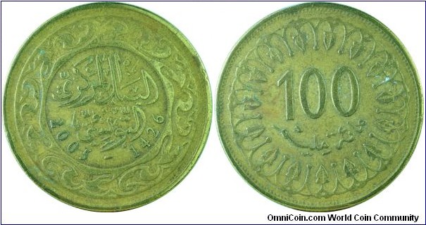 Tunisia100Millim-km(---)-(AH1426)2005