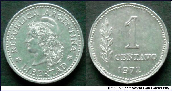 Argentina 1 centavo.
1972