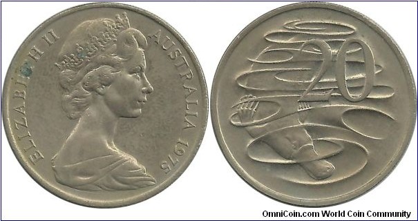 Australia 20 Cents 1975