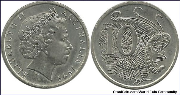 Australia 10 Cents 1999