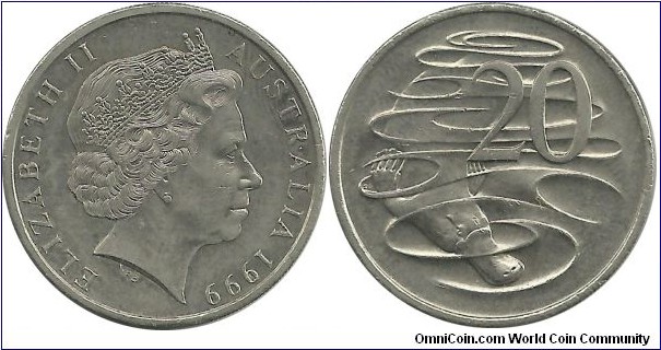 Australia 20 Cents 1999