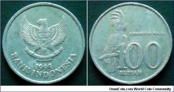 Indonesia 100 rupiah.
1999, Black Palm Cockatoo