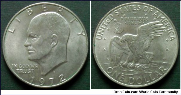USA Eisenhower dollar, 1972 (D)
