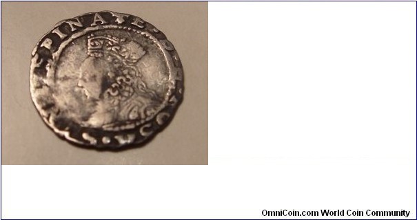 Elizabeth I silver penny, 2nd issue. MM- Crosslet (Tower Mint) 1560-1561
