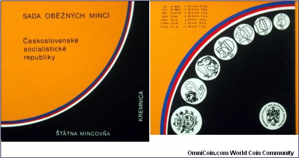Czechoslovakia.
Cover for Kremnica 1990 mint set.