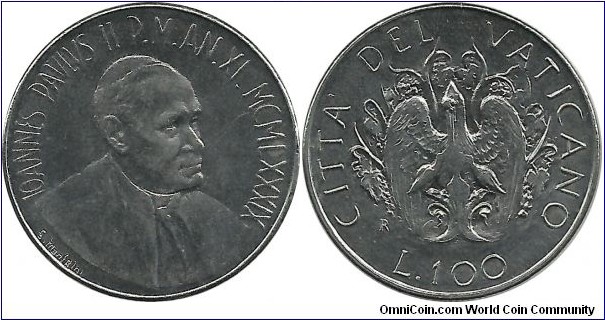 Vatican 100 Lire 1989