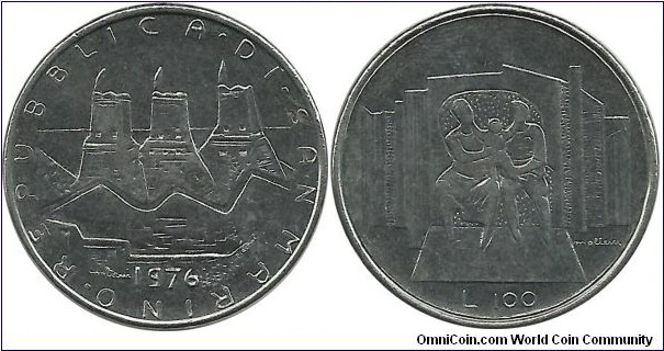 SanMarino 100 Lire 1976