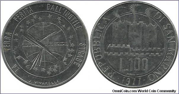 SanMarino 100 Lire 1977