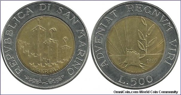 SanMarino 500 Lire 1993
