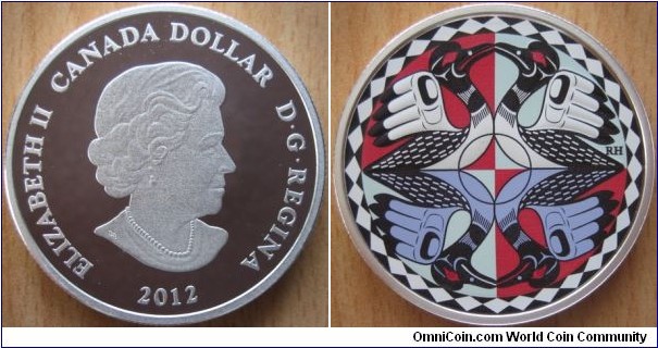 1 Dollar - Two loons - 31.39 g Ag .999 Proof - mintage 10,000