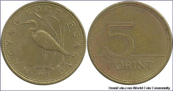 Hungary 5 Forint 1993