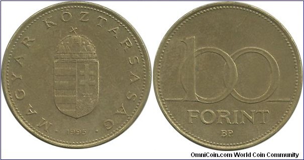 Hungary 100 Forint 1995