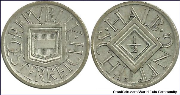 Austria ½ Schilling 1925