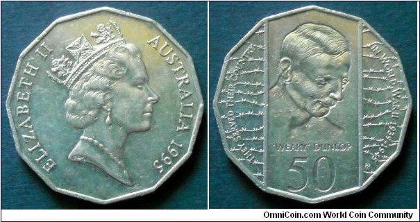 Australia 50 cents.
1995, Weary Dunlop.