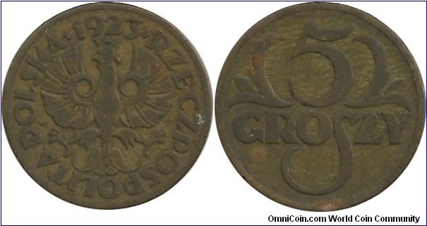 Poland 5 Groszy 1923