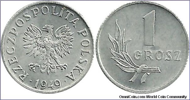 Poland 1 Grosz 1949