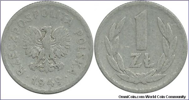 Poland 1 Zloty 1949