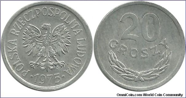 Poland 20 Groszy 1975