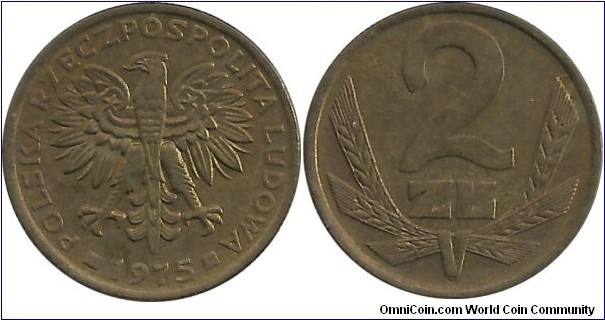 Poland 2 Zlote 1975