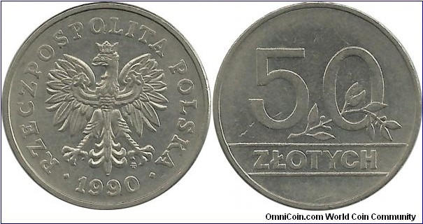 Poland 50 Zlotych 1990