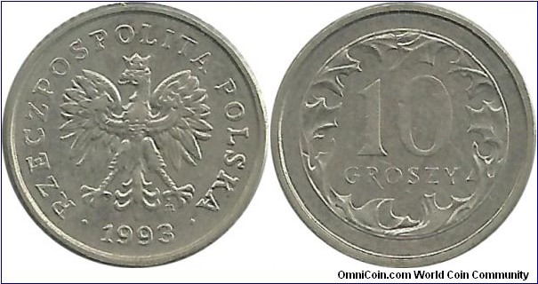 Poland 10 Groszy 1993