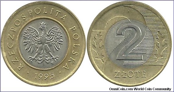 Poland 2 Zlote 1995