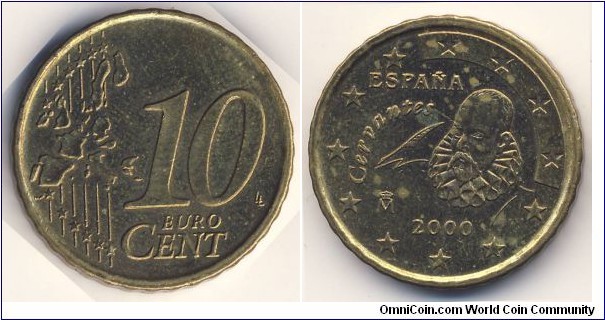 10 Euro Cent (European Union - Kingdom of Spain / King Juan Carlos I // Nordic Gold)