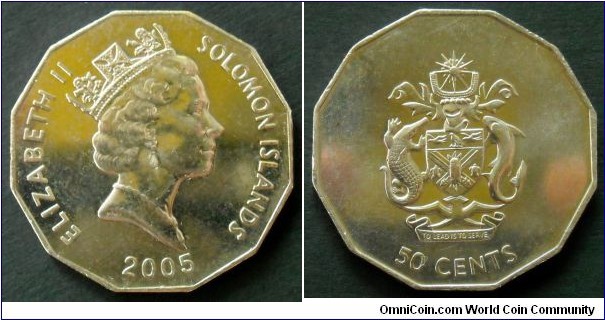 Solomon Islands 50 cents.
2005