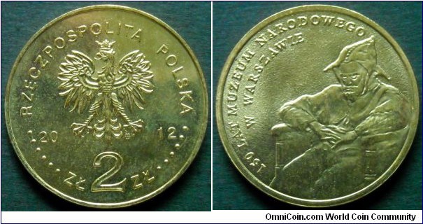 Poland 2 zlote.
2012, 150th Anniversary of National Museum in Warsaw.